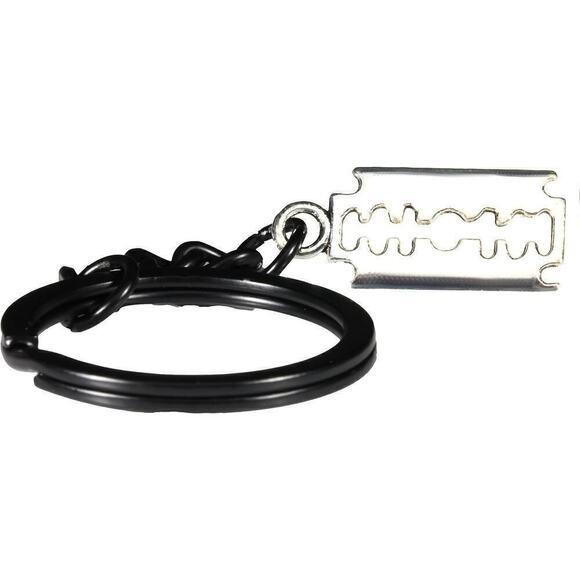 Faux Razor Blade Keychain - Alt Jewelry Scene Emo - Picture 1 of 6